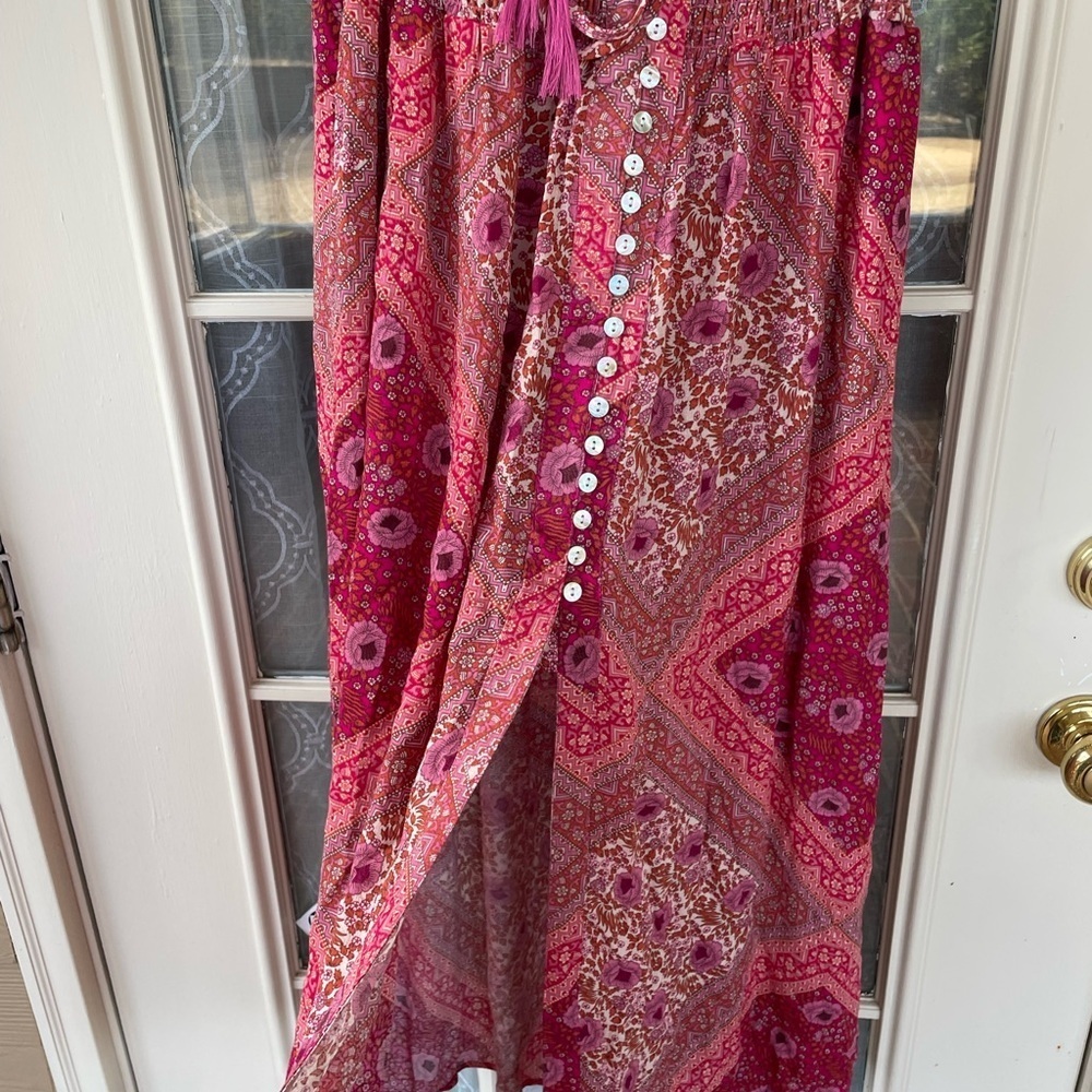🌸 Christian Siriano New York Boho Patchwork Maxi Skirt – Size S